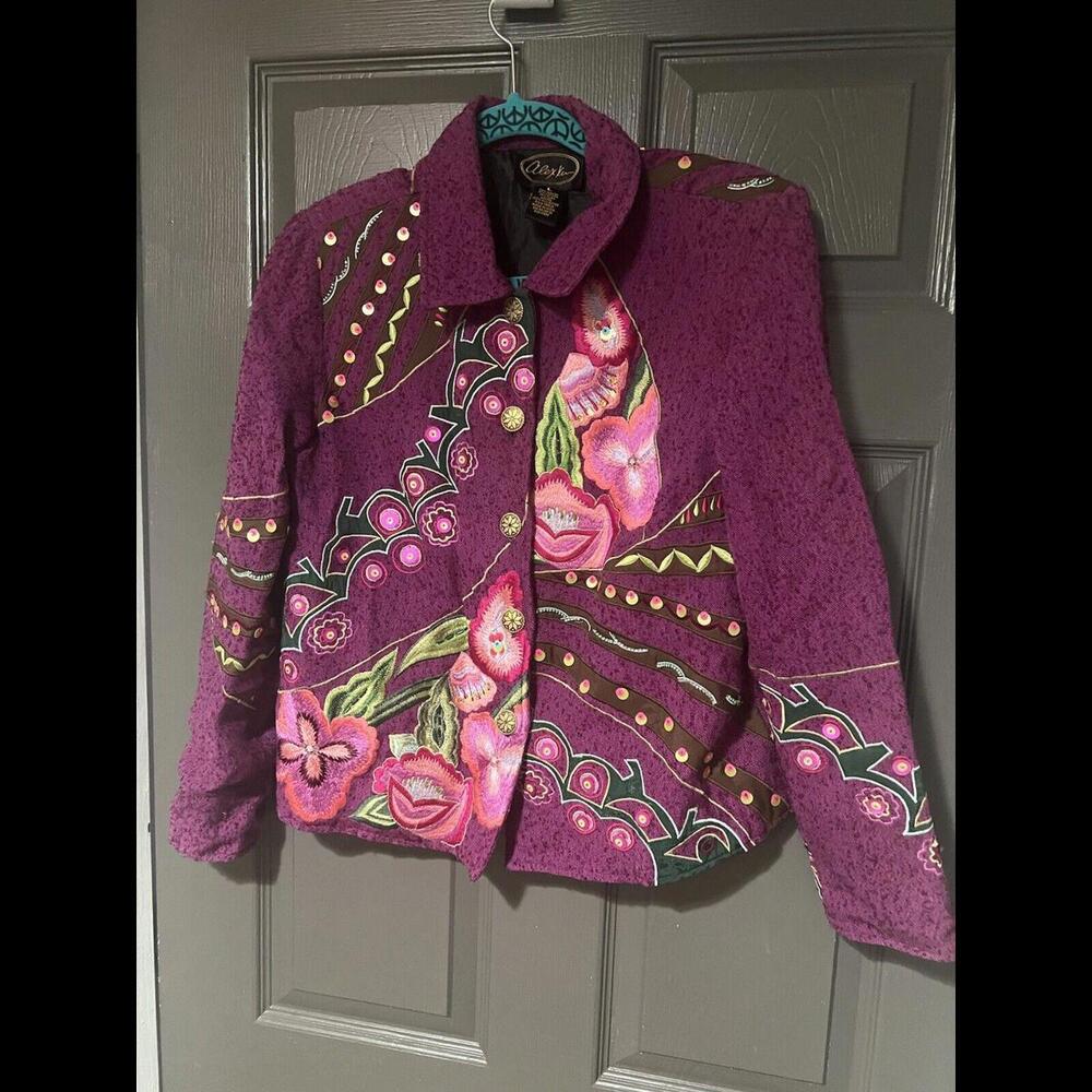 Vintage Alex Kim cotton royal jacket  size L